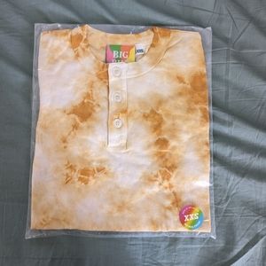 Big Bud Press Golden Yellow Tie Dye Cropped Top XXS